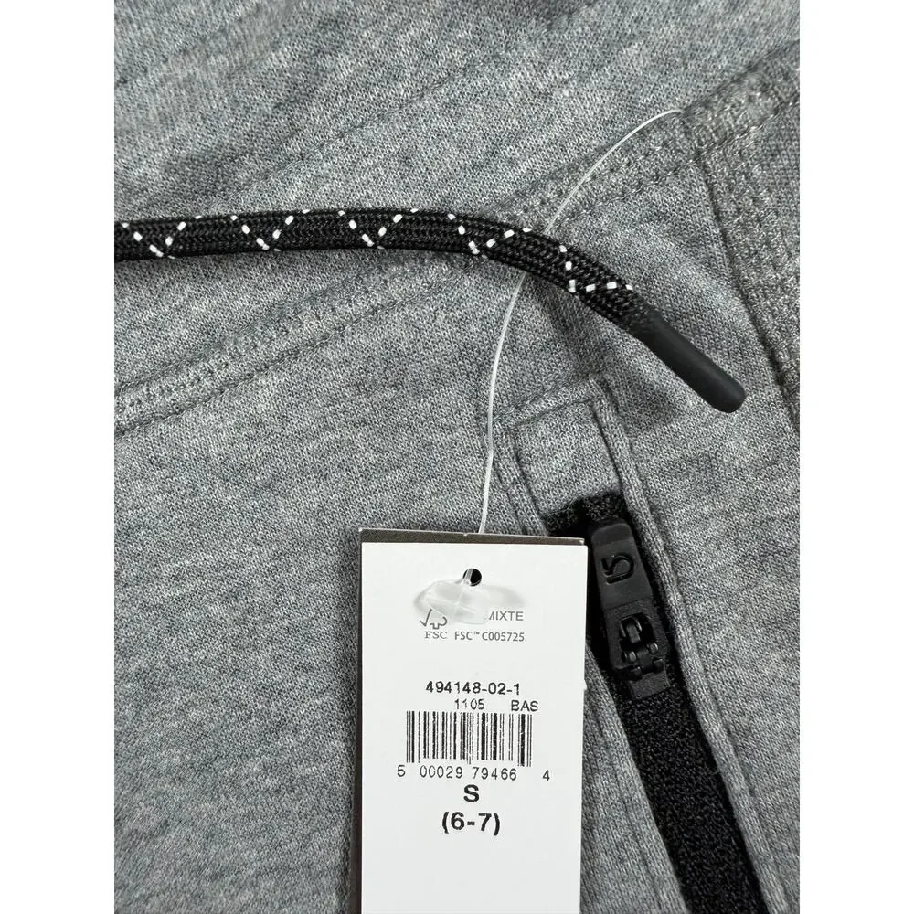 NEW GapFit Tech Joggers Gray Zip Pocket Athletic Pants Boys Small 6-7